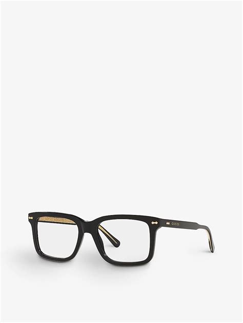 gucci gg09140|Gucci GG0914O Rectangle Glasses .